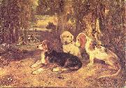 Alexandre-Gabriel Decamps Jagdhunde oil painting artist